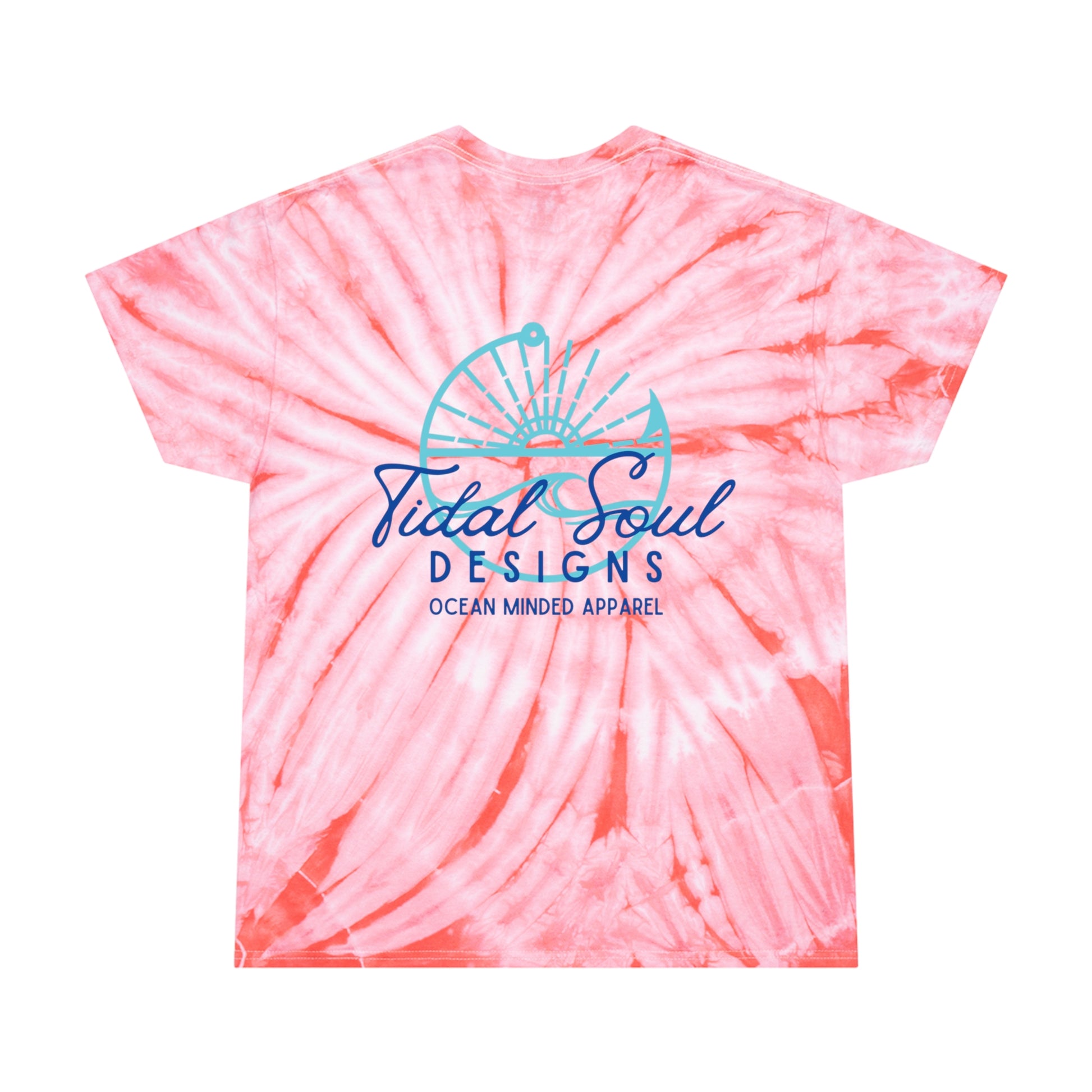 Tidal Soul Old Skull Tie Dye in Coral