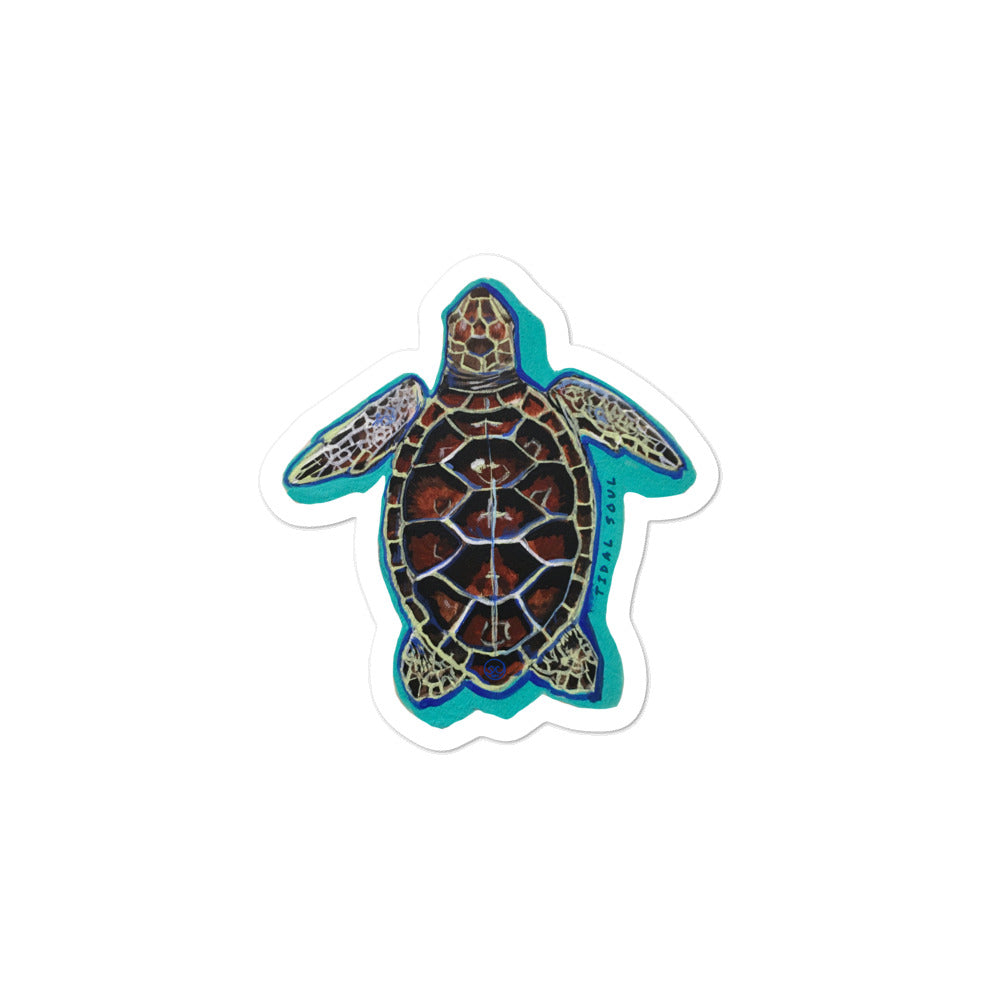 Tidal Soul Tortuga Sea Turtle Decal